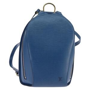 LOUIS VUITTON Epi Mabillon Backpack Blue M52235 LV Auth 141956